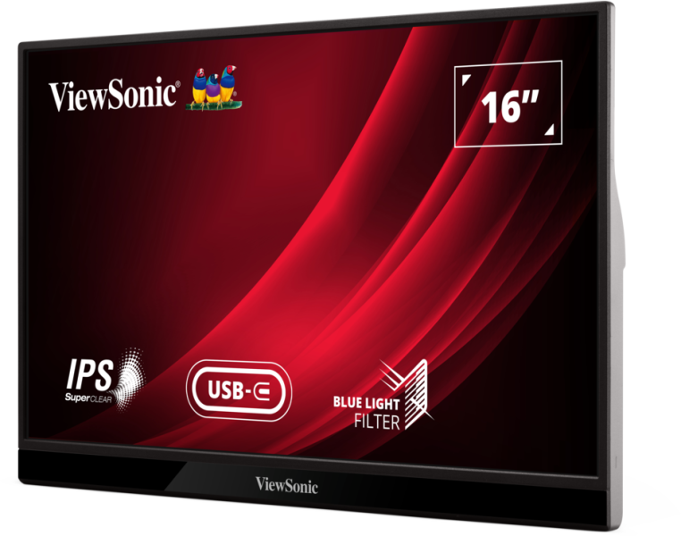 ViewSonic LCD Display VG1655 16” Portable Monitor
