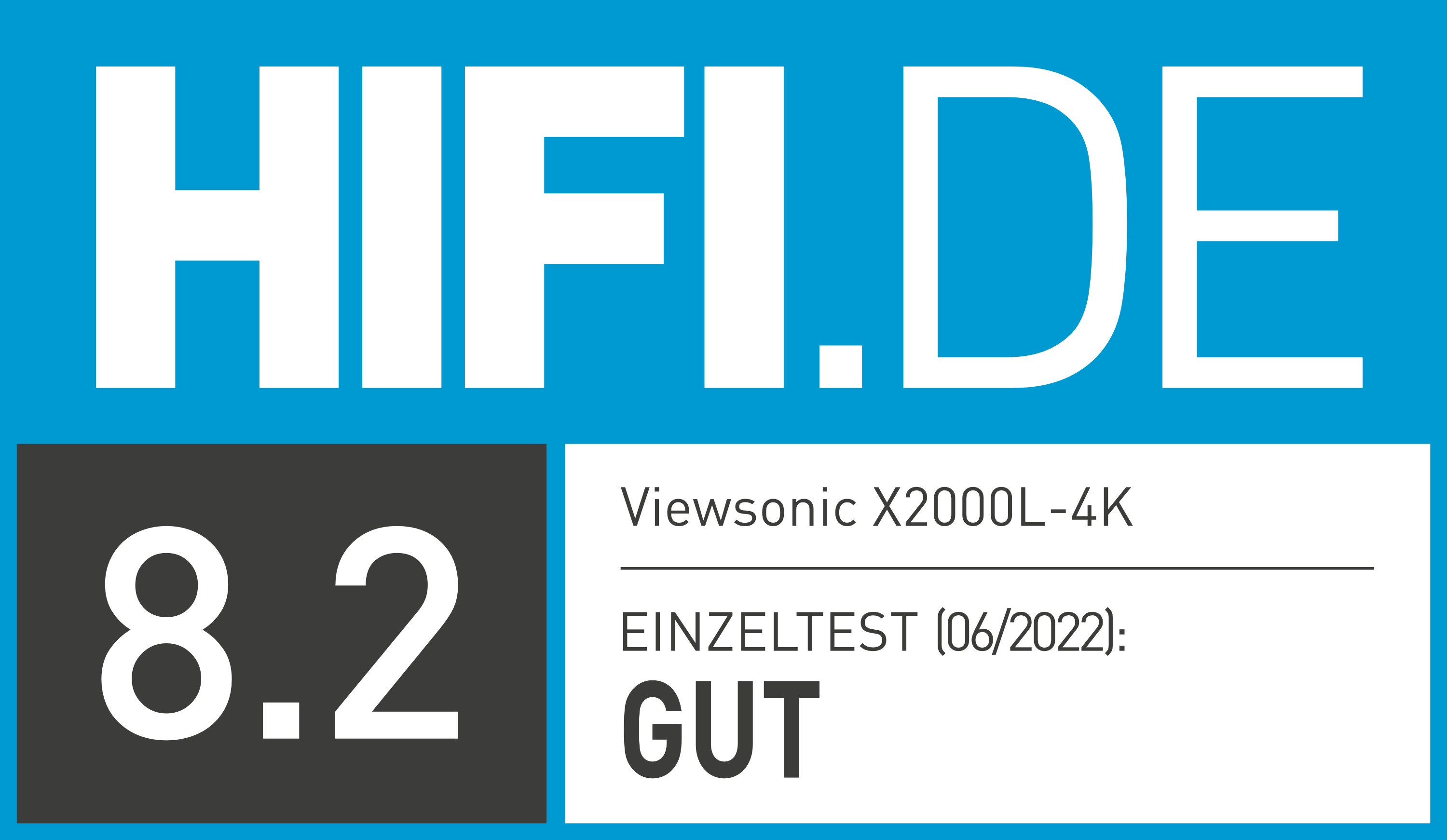 Image of award Viewsonic X2000L-4K im Test - 