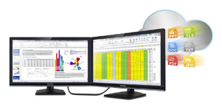SD-Z245 Dual Display Performance Increases Productivity