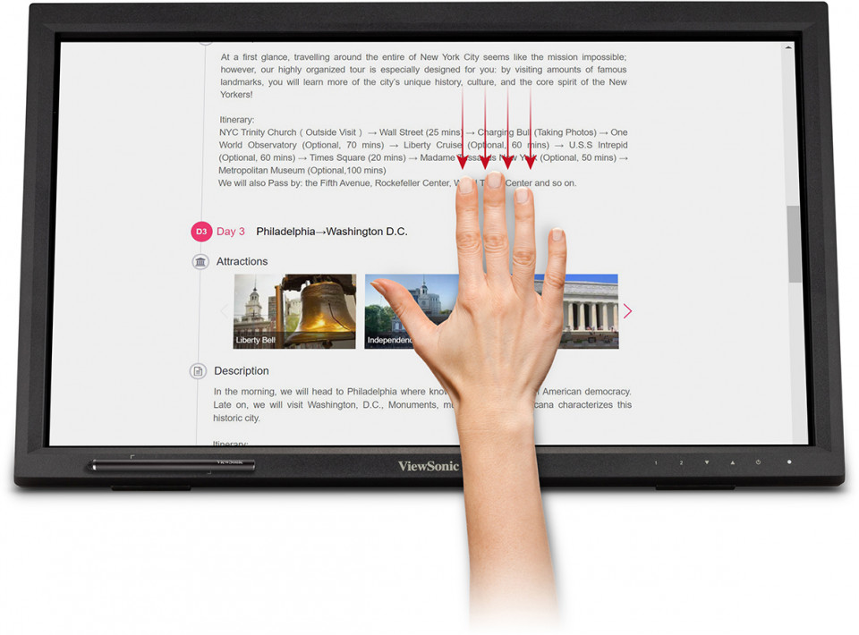 Moniteur pc tactile Infrarouge 24