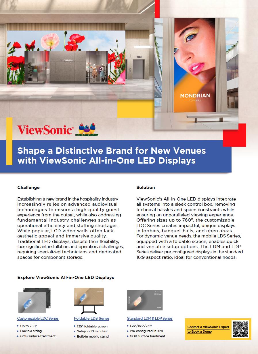 LED Display Solution New Hospitality Venues