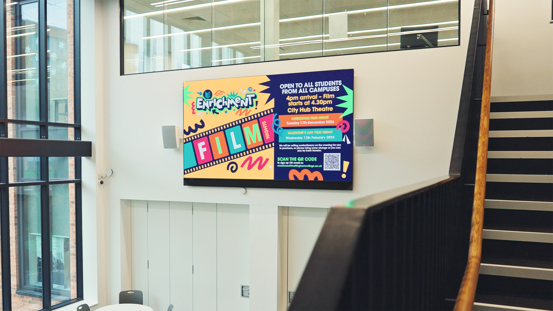 A ViewSonic DvLED Display at Nottingham College