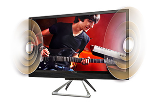 VX2880Ml Dual-integrated-stereo-speakers feature