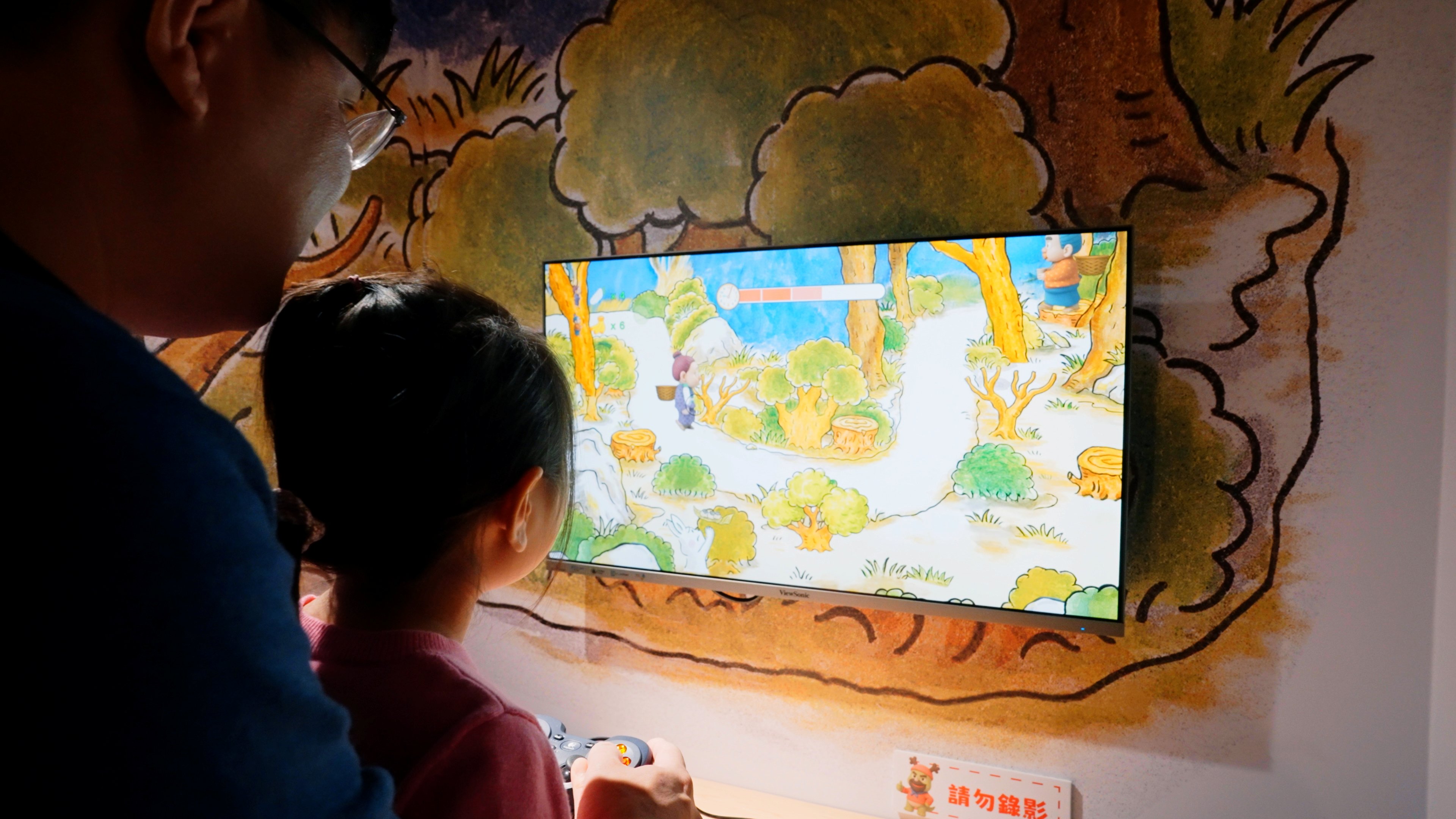 透過ViewSonic 32 吋電競顯示器,清晰呈現展區的動態遊戲關卡,細緻展現畫面細節與色彩層次,支援遊戲體驗順暢進行。