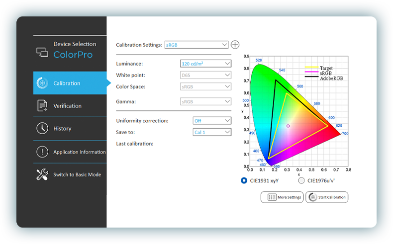ViewSonic Colorbration+ software.​