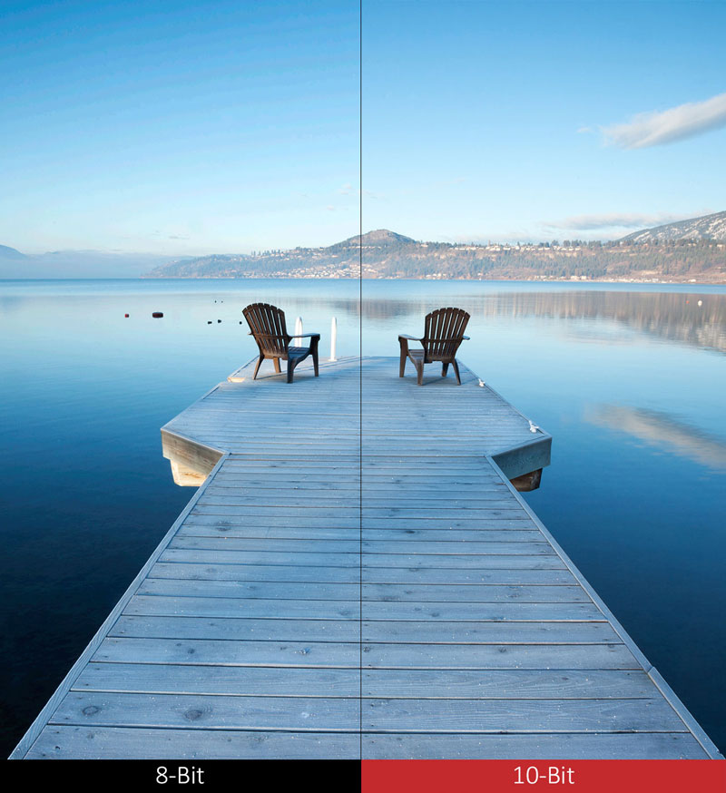 Enjoy The Lifelike Imagery of 10-Bit Colour