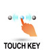 Touch-Key-Icon-V-BL icon