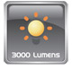 3,000 Lumens