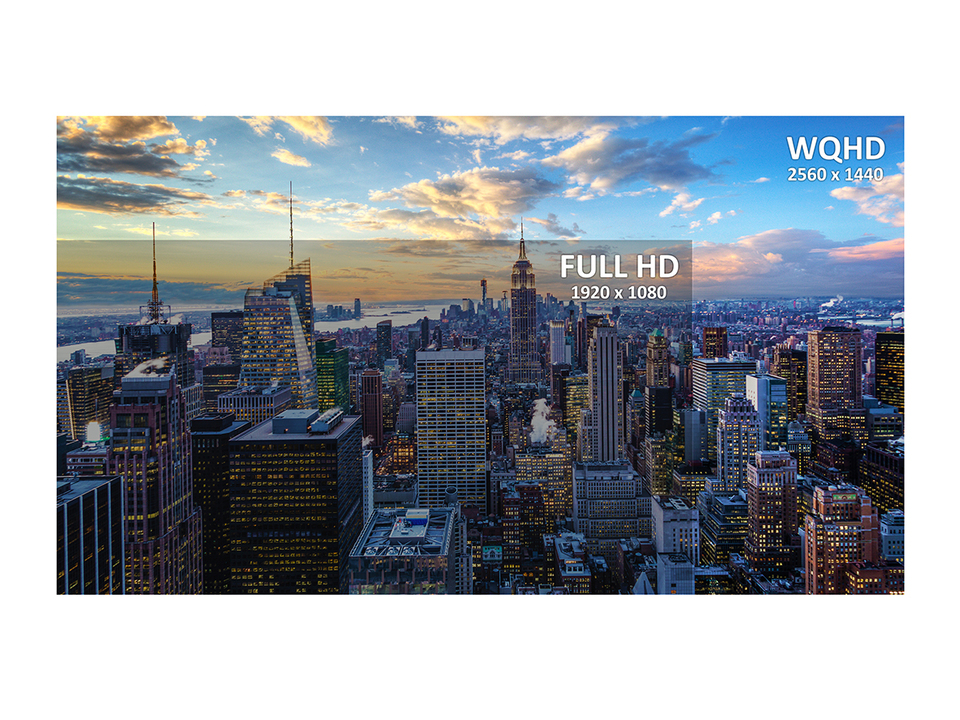 Powered in numbers with WQHD Resolution 1
